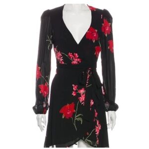 Reformation Delta Wrap Mini Dress